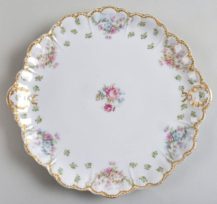 Schleiger 72 Handled Cake Plate by Haviland-1
