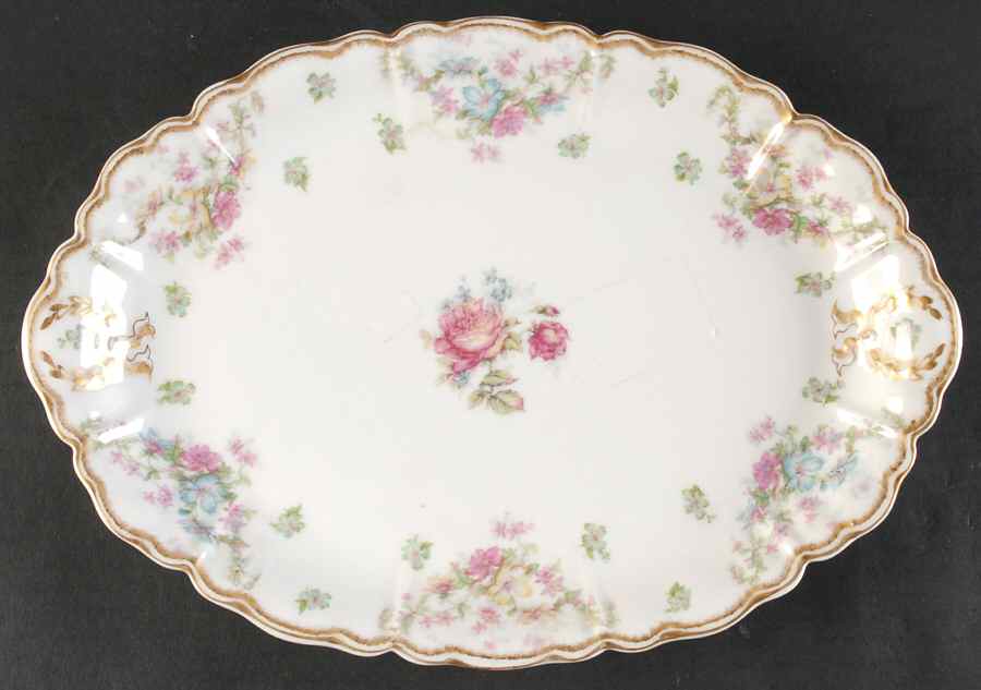 Schleiger 72 12" Oval Serving Platter by Haviland-1