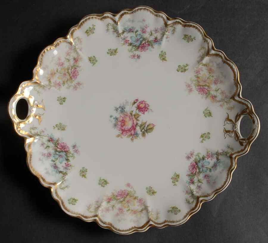 Schleiger 72 Handled Cake Plate by Haviland-1