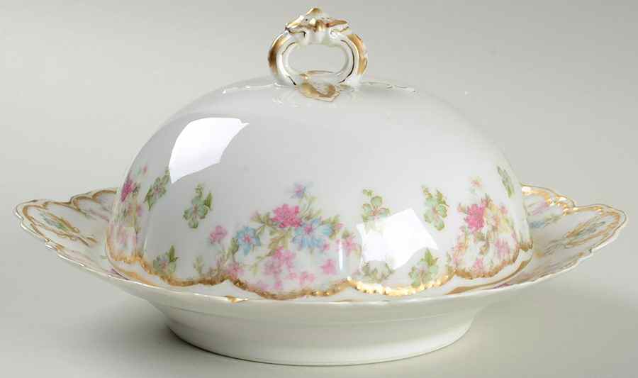 Schleiger 72 Round Covered Butter by Haviland-1