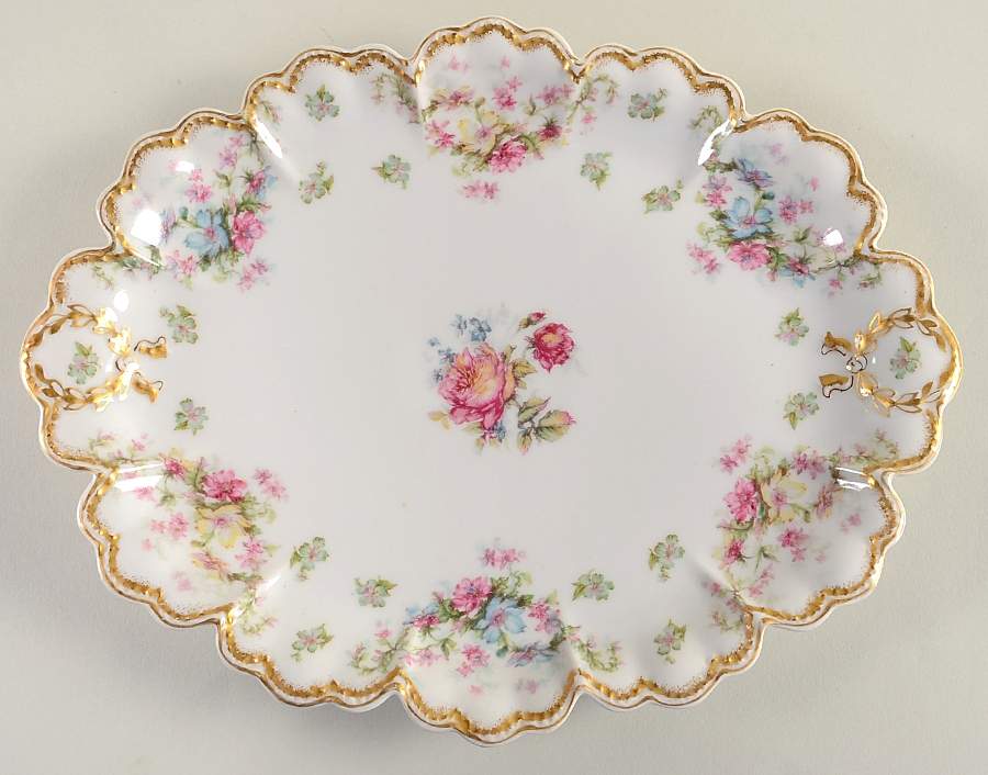 Schleiger 72 11" Oval Serving Platter by Haviland-1