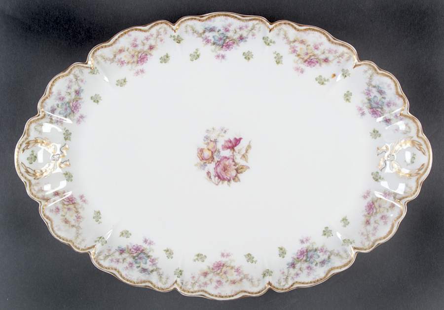 Schleiger 72 16" Oval Serving Platter by Haviland-1