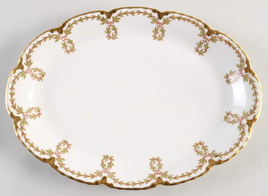 Schleiger 724 11" Oval Serving Platter by Haviland-1
