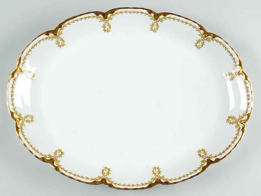 Schleiger 724 16" Oval Serving Platter by Haviland-1