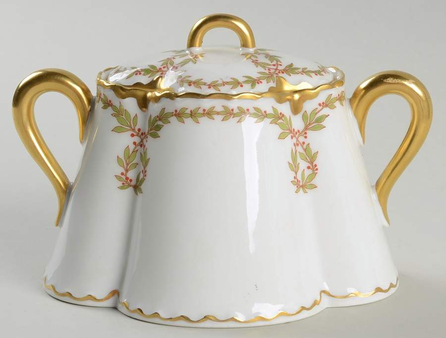 Schleiger 724 Sugar Bowl & Lid by Haviland-1