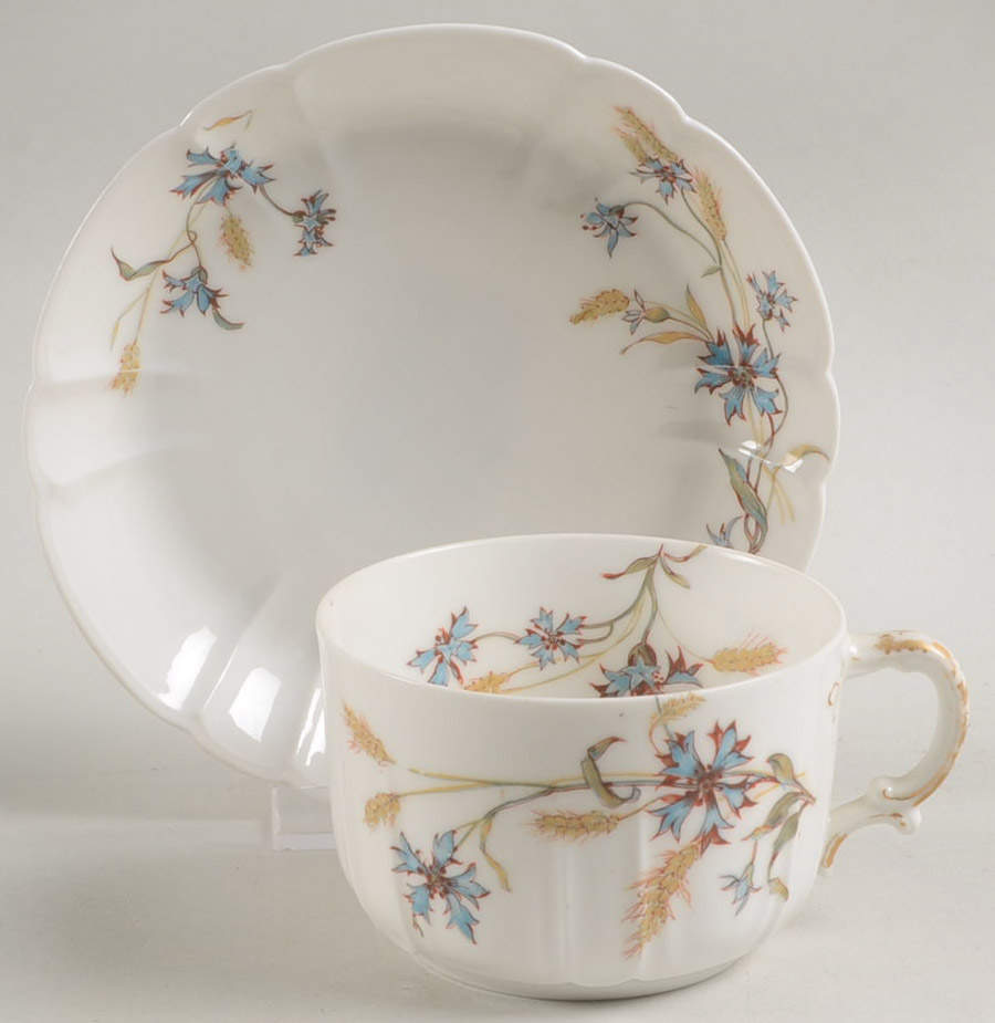 Schleiger 73 Flat Cup & Saucer Set by Haviland-1