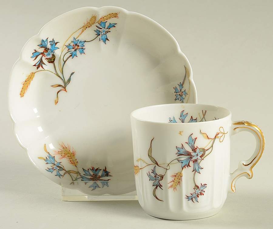 Schleiger 73 Flat Demitasse Cup & Saucer Set by Haviland-1