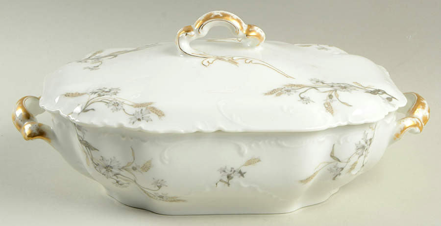 Schleiger 73B Oval Covered Vegetable by Haviland-1