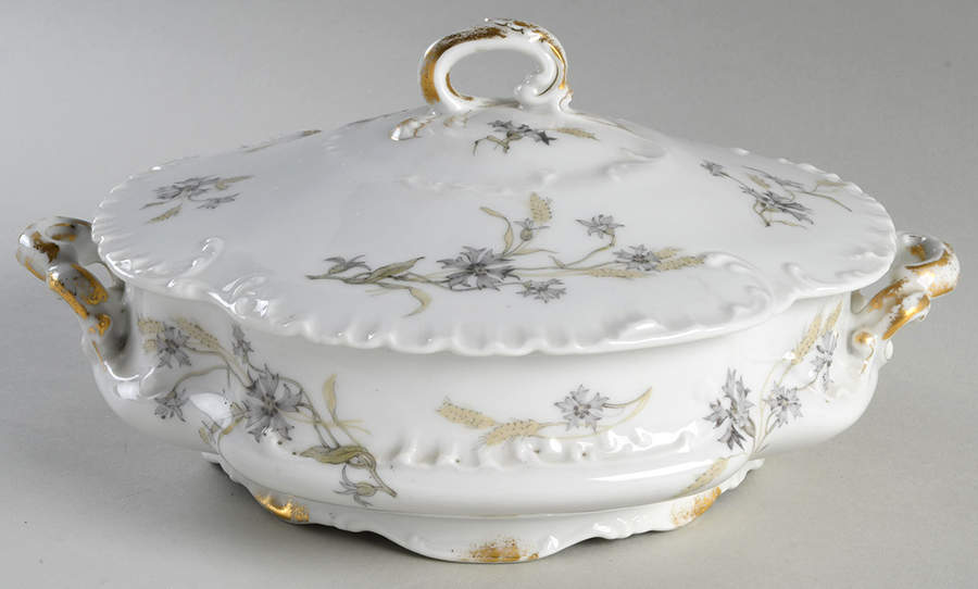 Schleiger 73B Round Covered Vegetable by Haviland-1