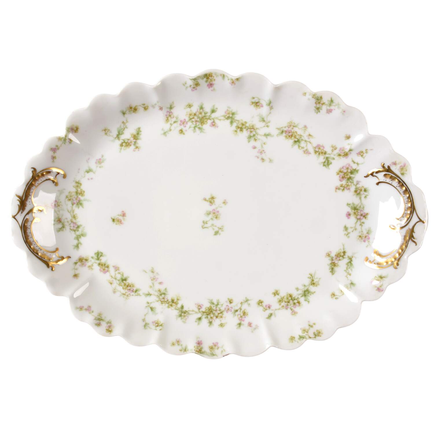 Schleiger 74 14" Oval Serving Platter by Haviland-1