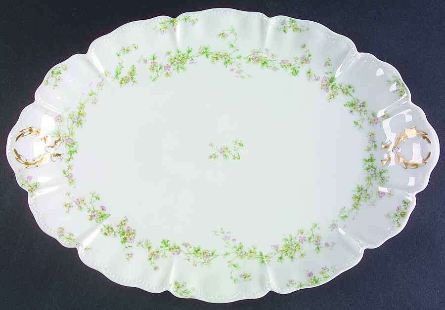 Schleiger 74A 16" Oval Serving Platter by Haviland-1