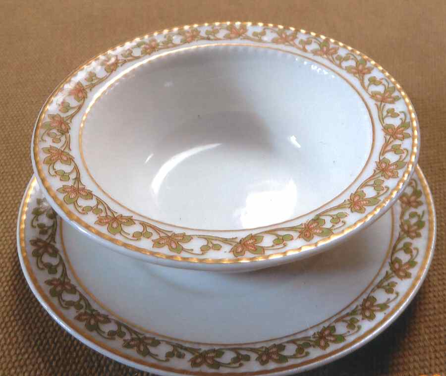 Schleiger 755 Ramekin & Saucer Set by Haviland-1