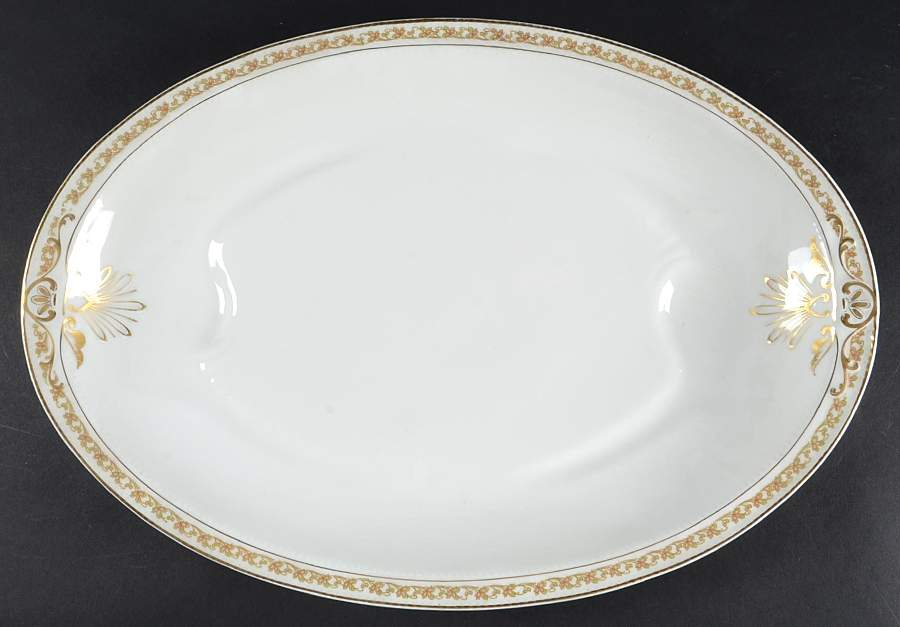 Schleiger 755 18" Oval Serving Platter by Haviland-1