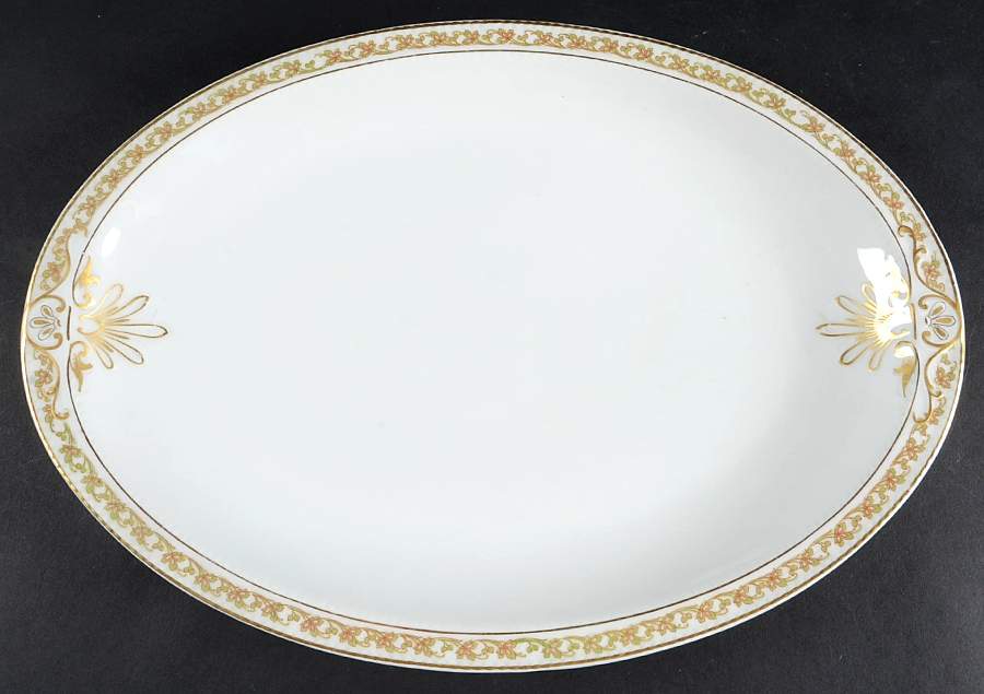 Schleiger 755 14" Oval Serving Platter by Haviland-1