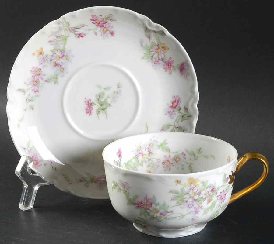 Schleiger 75p Flat Cup & Saucer Set by Haviland-1