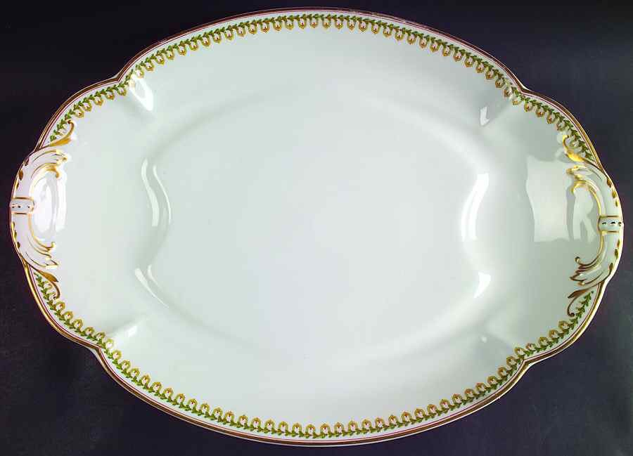 Schleiger 761 18" Oval Serving Platter by Haviland-1