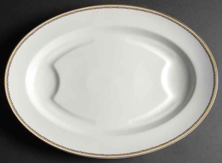 Schleiger 767 18" Oval Serving Platter by Haviland-1