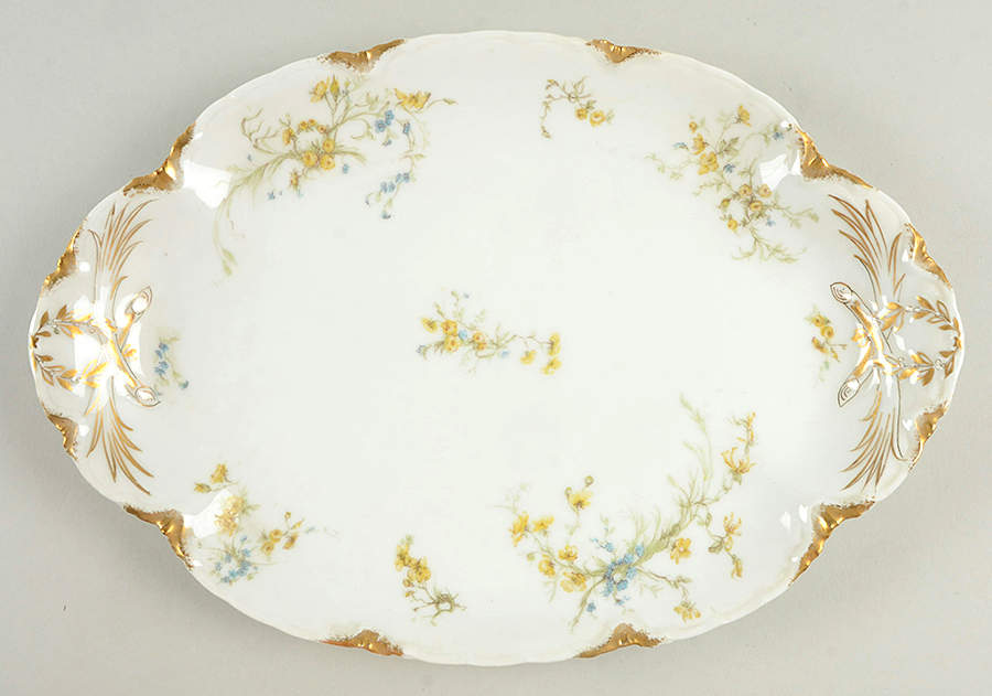 Schleiger 78 13" Oval Serving Platter by Haviland-1