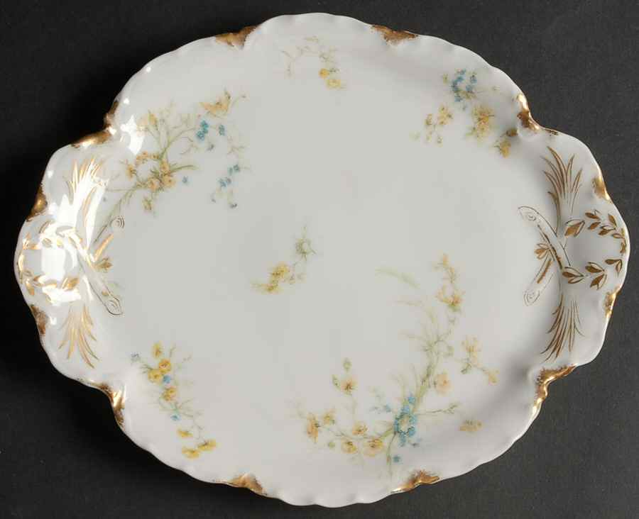 Schleiger 78 10" Oval Serving Platter by Haviland-1