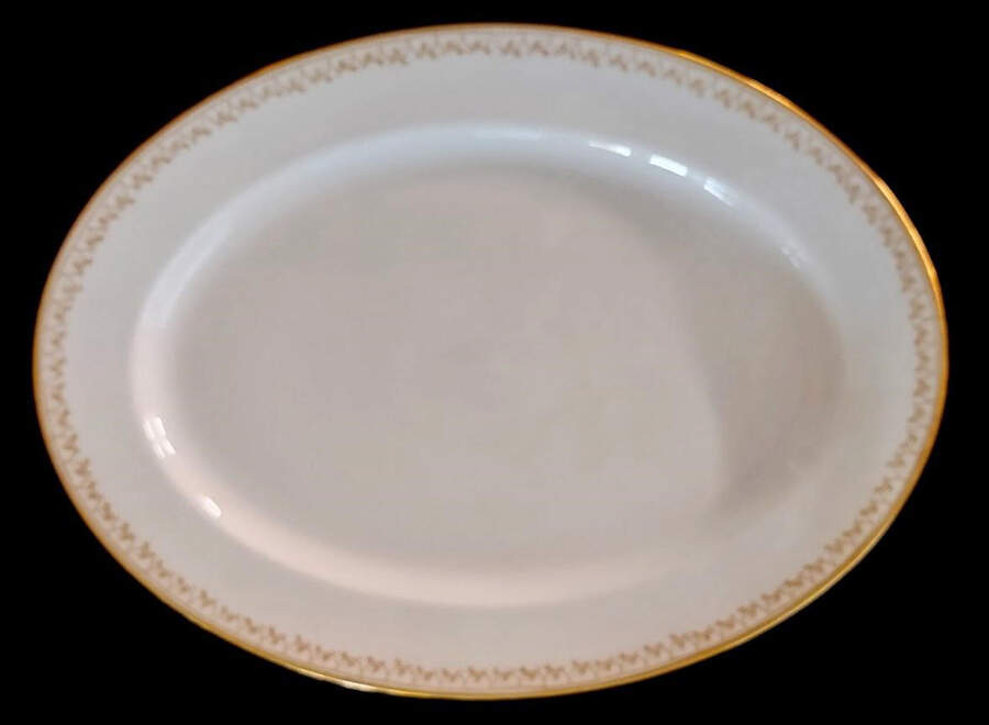 Schleiger 780 16" Oval Serving Platter by Haviland-1