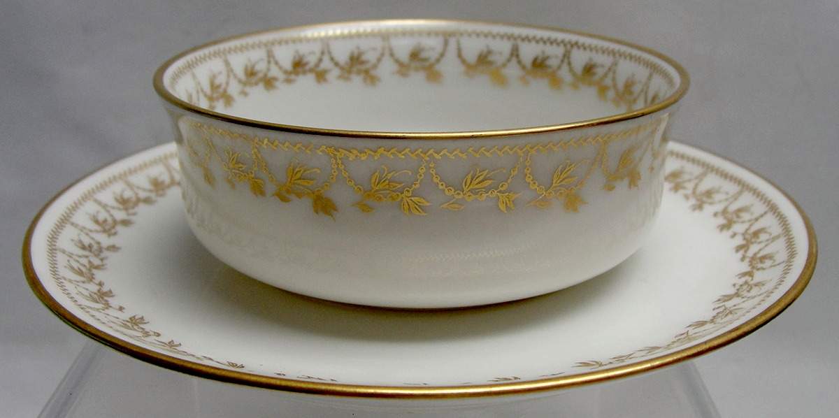 Schleiger 780 Ramekin & Saucer Set by Haviland-1
