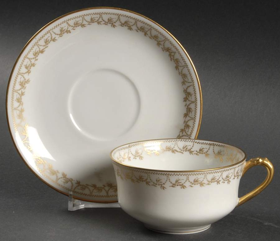 Schleiger 780 Flat Cup & Saucer Set by Haviland-1