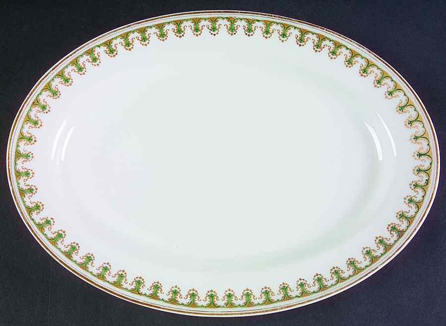 Schleiger 786 11" Oval Serving Platter by Haviland-1