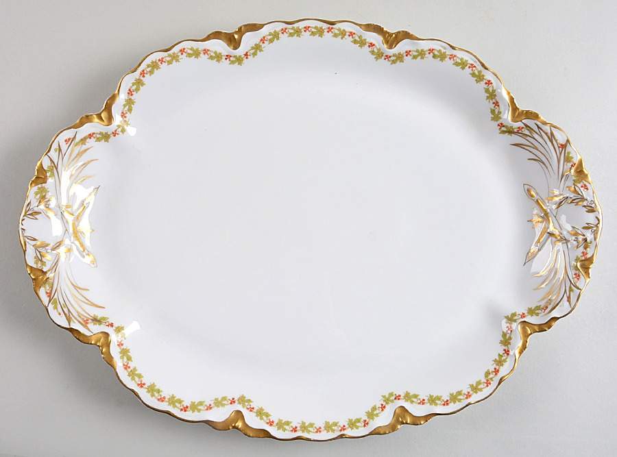 Schleiger 788 16" Oval Serving Platter by Haviland-1