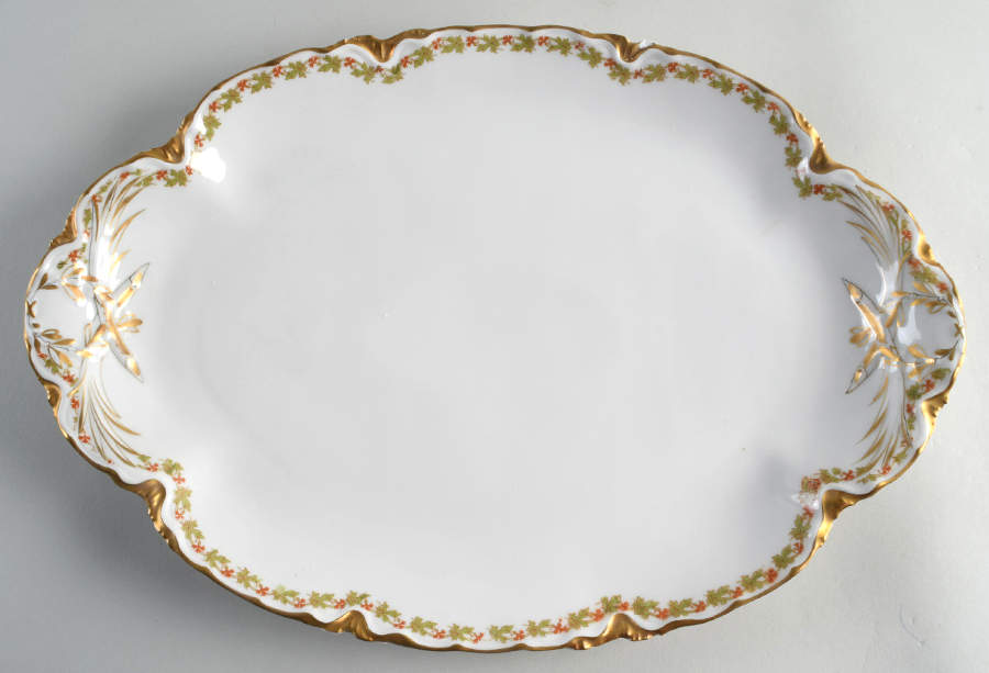 Schleiger 788 15" Oval Serving Platter by Haviland-1