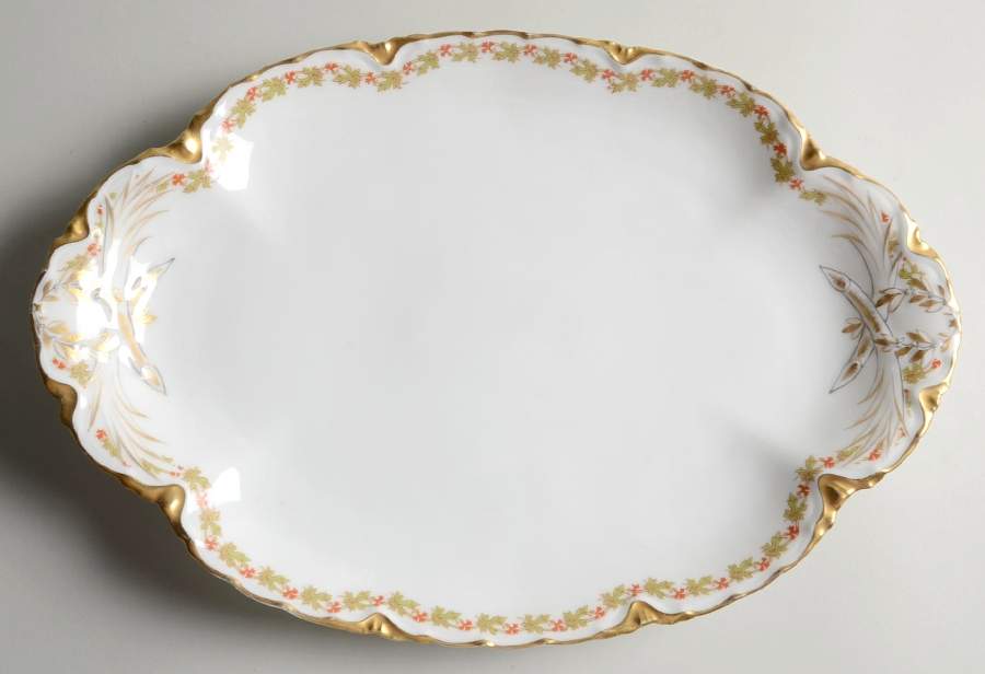 Schleiger 788 13" Oval Serving Platter by Haviland-1