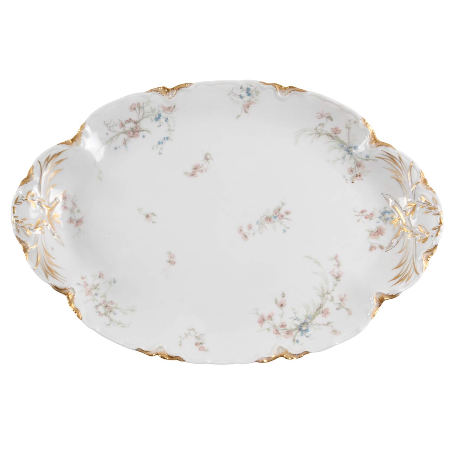 Schleiger 78b 15" Oval Serving Platter by Haviland-1