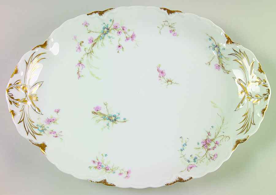 Schleiger 78b 13" Oval Serving Platter by Haviland-1