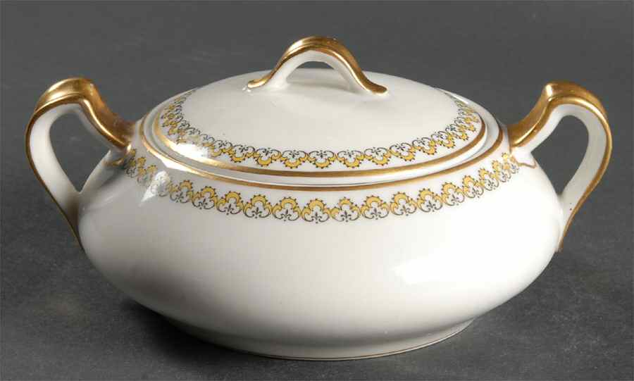 Schleiger 796 Sugar Bowl & Lid by Haviland-1