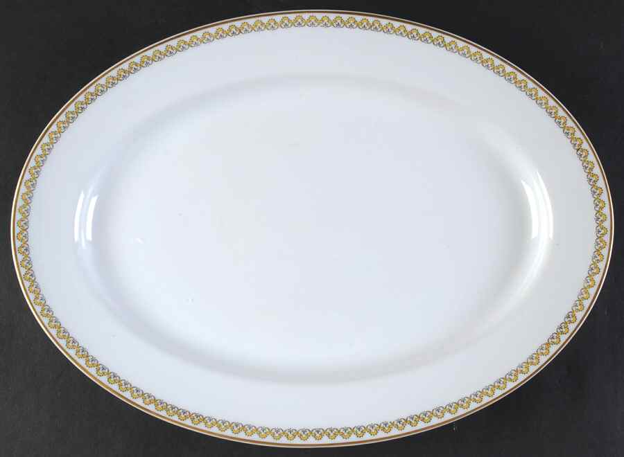 Schleiger 796 13" Oval Serving Platter by Haviland-1
