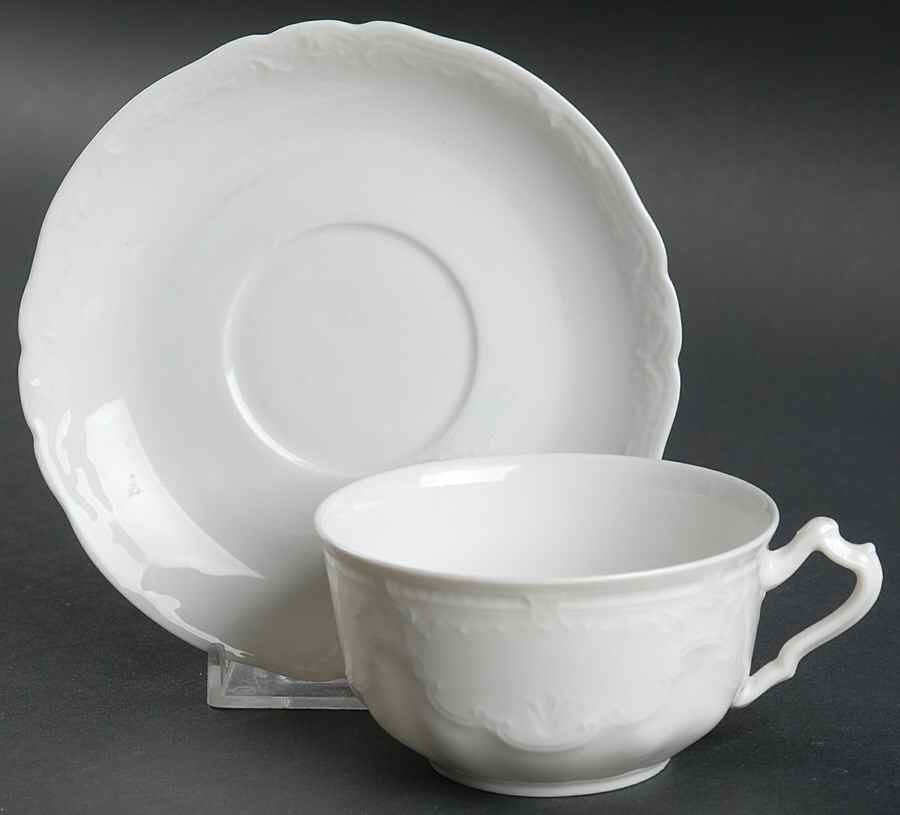 Schleiger 8 Flat Cup & Saucer Set by Haviland-1