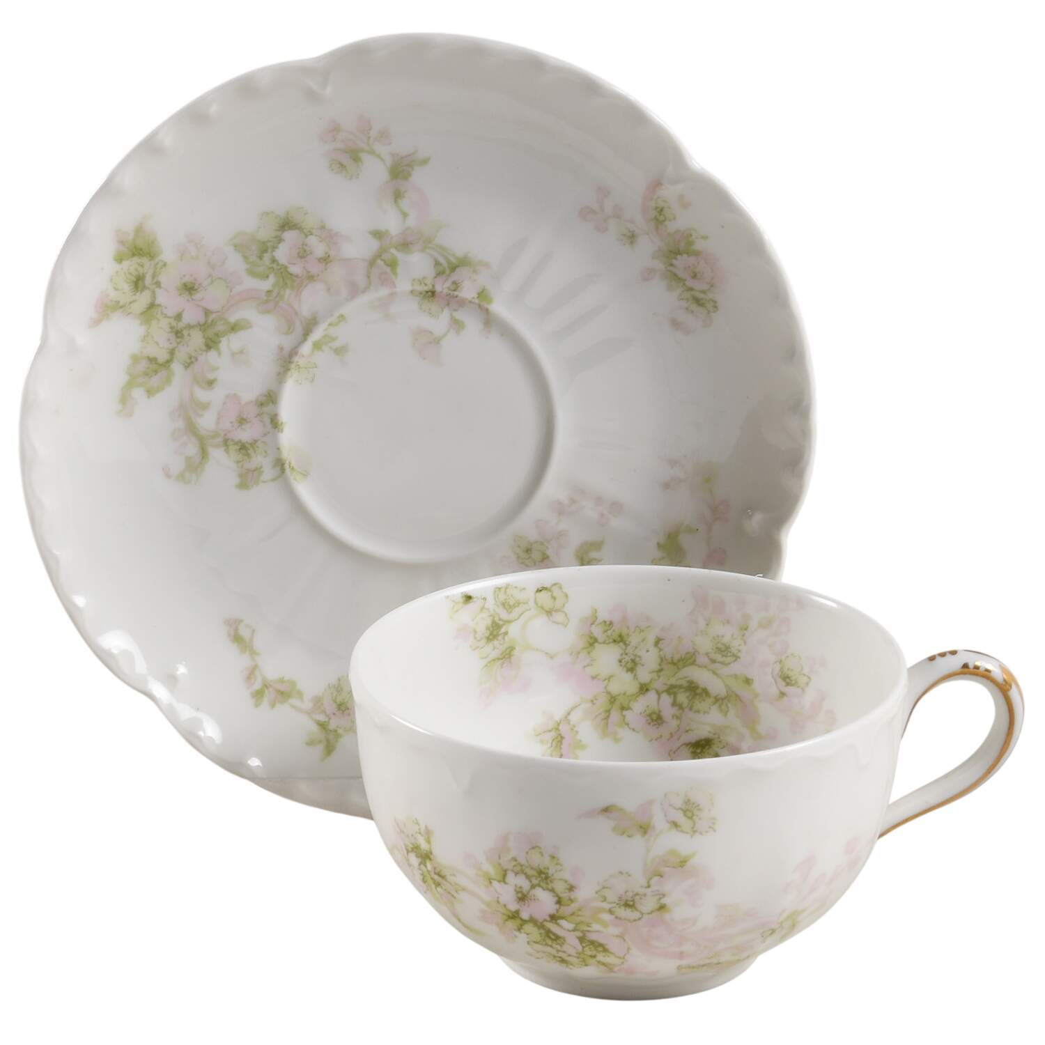 Schleiger 80 Flat Cup & Saucer Set by Haviland-1