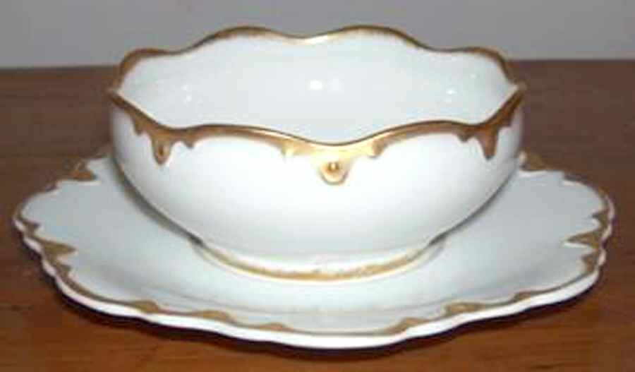 Schleiger 806 Mayonnaise Bowl & Underplate by Haviland-1