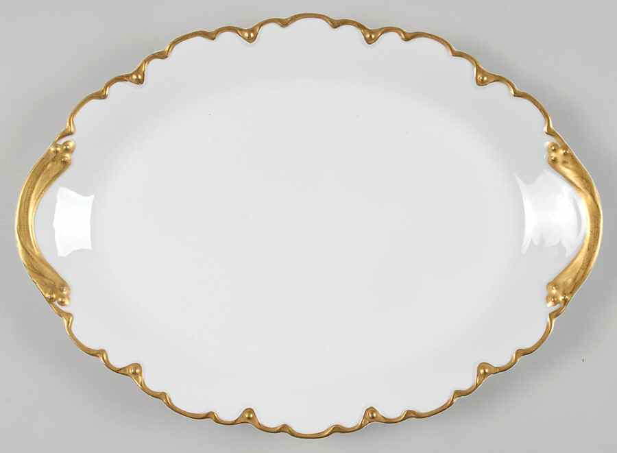 Schleiger 806 14" Oval Serving Platter by Haviland-1