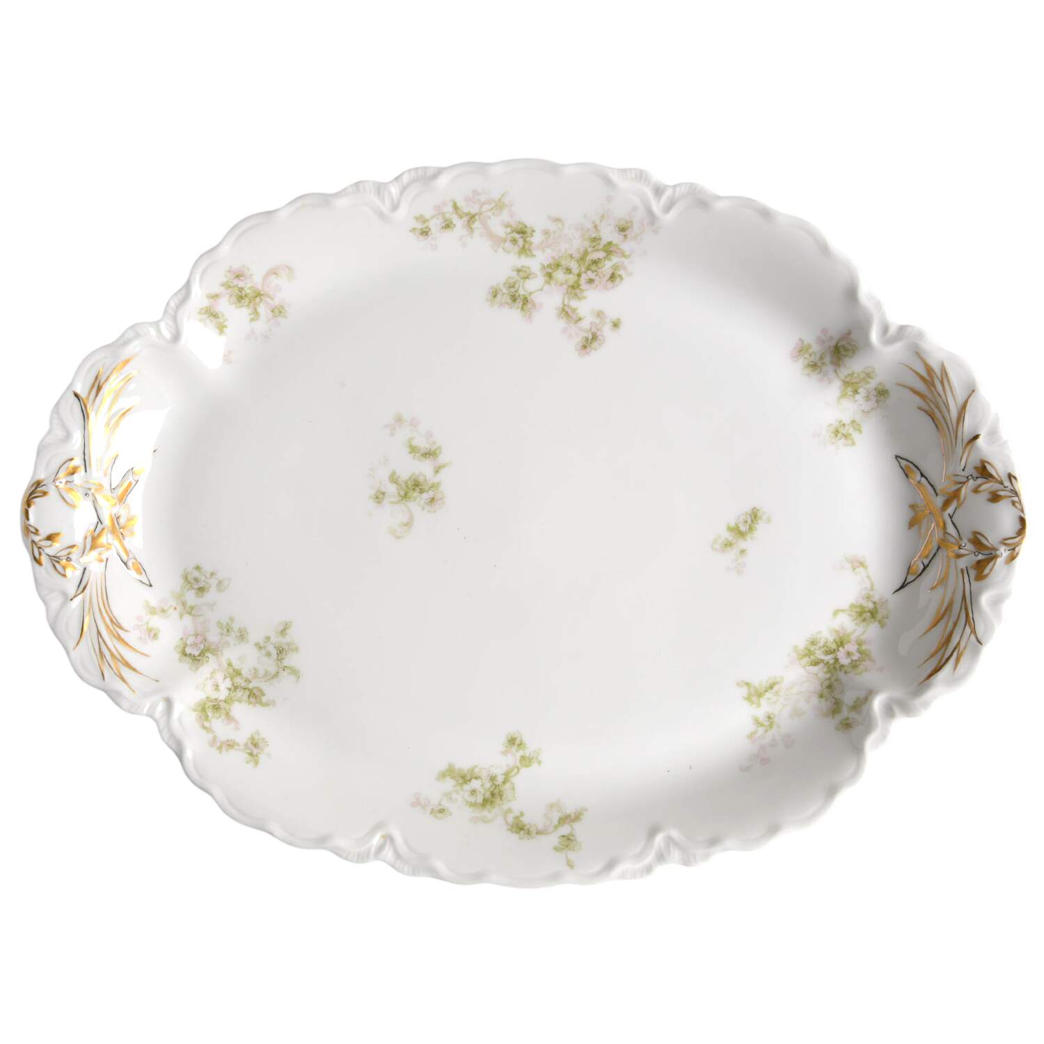 Schleiger 80A 16" Oval Serving Platter by Haviland-1