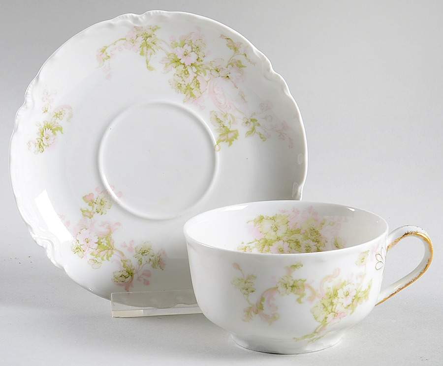 Schleiger 80A Flat Cup & Saucer Set by Haviland-1