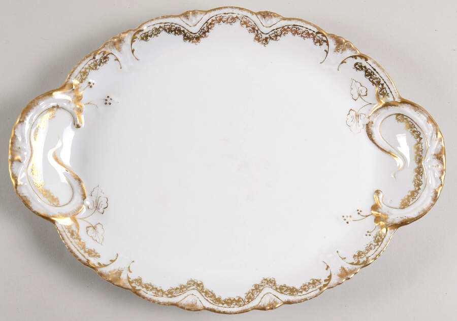 Schleiger 810 13" Oval Serving Platter by Haviland-1