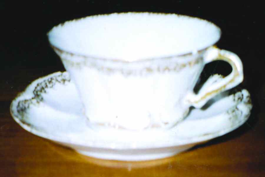 Schleiger 810 Flat Cup & Saucer Set by Haviland-1
