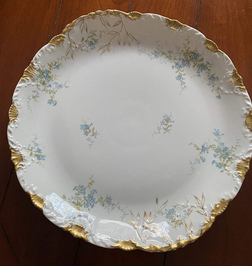 Schleiger 834 Handled Cake Plate by Haviland-1
