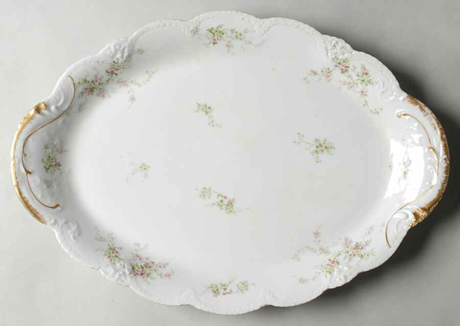Schleiger 837h 18" Oval Serving Platter by Haviland-1