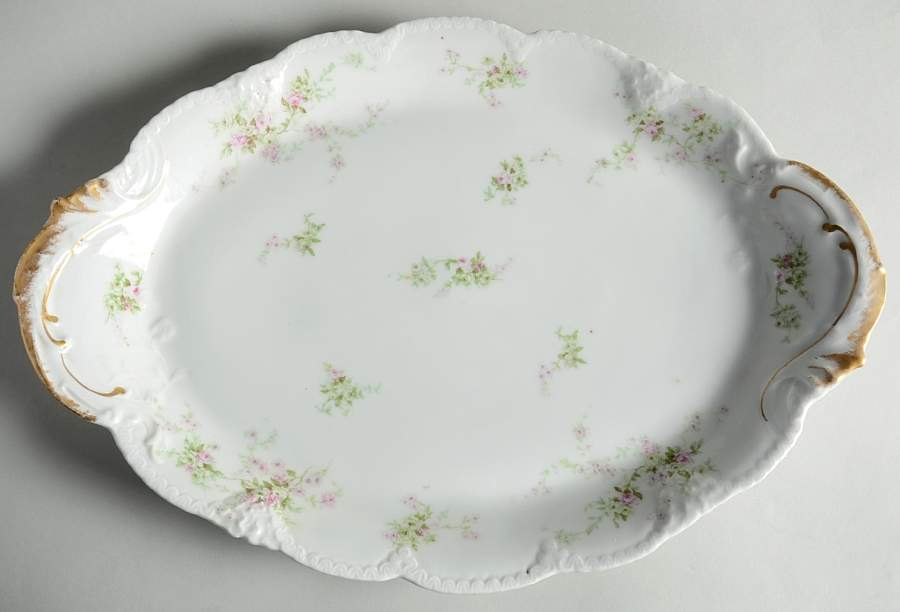 Schleiger 837h 16" Oval Serving Platter by Haviland-1
