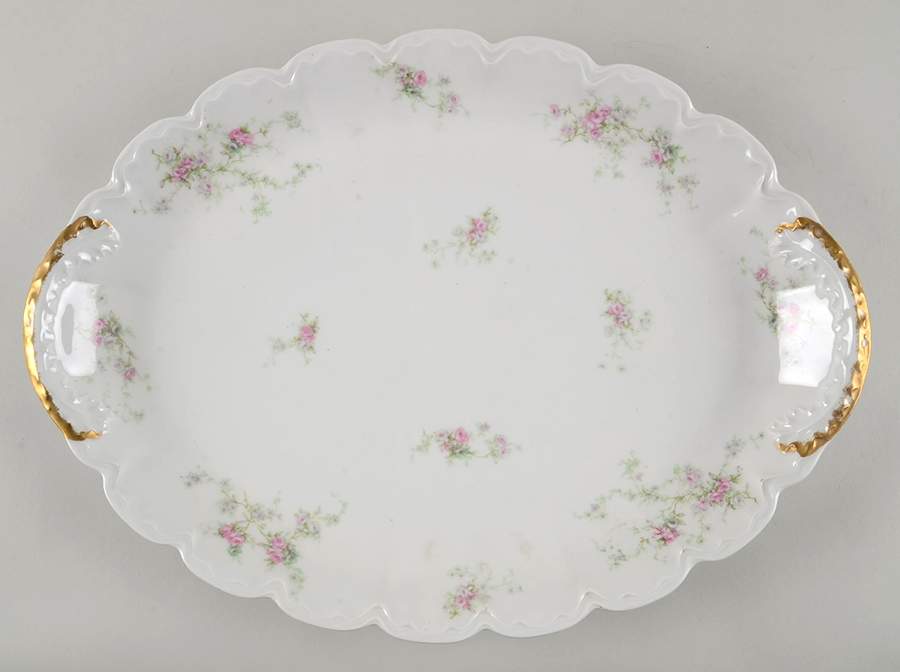 Schleiger 837k 18" Oval Serving Platter by Haviland-1