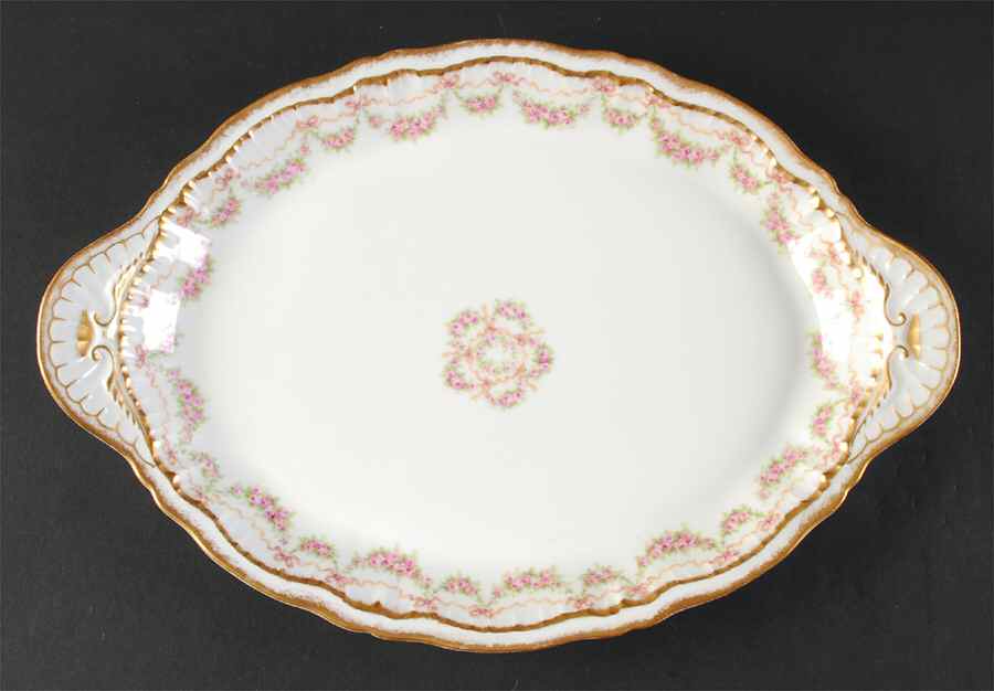 Schleiger 842 14" Oval Serving Platter by Haviland-1