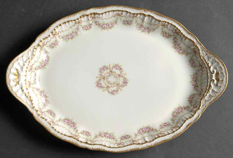 Schleiger 842 12" Oval Serving Platter by Haviland-1