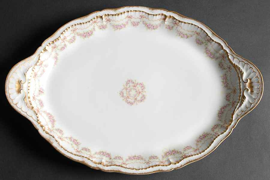 Schleiger 842 16" Oval Serving Platter by Haviland-1