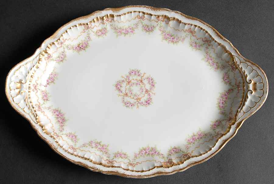 Schleiger 842 11" Oval Serving Platter by Haviland-1